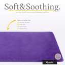 Qomfor Microwave Heating Pad - Large Microwavable Wheat Bag Heat Pack for Neck and Shoulders, Pain Relief, Back Pain, Arthritis, Period Cramps - Reusable Lavender Heating Pad (Purple)