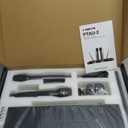 Phenyx Pro Dual-Channel Wireless Microphone System, Dynamic Mics w/ID Lock, Tunable Power Level, Auto Scan, Spectrum Analyzer, True Diversity Cordless Handheld for Singing, DJ, Karaoke (PTAU-2)