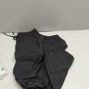 Cromoncent Girls&Womens Cargo Pants Elastic Waist Lightweight Outdoor Jogger Pants (Small, Black)