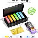 Daviky Weekly Pill Organizer 1 Time a Day, Travel Drawer-Style Pill Box for Daily Medication, 7-Day Pill Case, Compact & Portable, Ideal for Vitamins, Fish Oils & Supplements