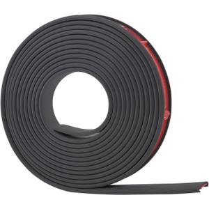 PENCK 20Ft U Shape Edge Banding Fit 3/4 inch Edge - Black Countertop Edge Trim Self Adhesive Veneer Wood Trim Molding, TPE Flexible Furniture Desk Edge Protector Corner Bumper Guard for Cabinet Repair