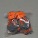 XSY&G Dog Boots,Waterproof Dog Shoes,Dog Booties with Reflective Strips Rugged Anti-Slip Sole and Skid-Proof,Outdoor Dog Shoes for Small Medium Large Dogs 4Pcs Orange-Size 3