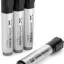 Mr. Pen- Jumbo Permanent Markers, 4 Pack, Chisel Tip, Black, Thick, Large, Wide Tip