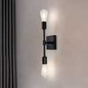 RV Light Fixtures, E26 Base 12V Interior Fixtures, Iron Bathroom Vanity with On-Off Switch, 12V Wall Sconce for RV Motorhome Camper Trailer, Semi-Flush Mount, Bulb not Included