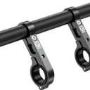 BRCOVAN Carbon Fiber Handlebar Extender Extensions with Aluminum Alloy Clamp Mounting Base Fit on 0.875'' / 1'' / 1.125'' / 1.26'' Handlebars Cross Bars for Bike Bicycle Motorcycle Scooter