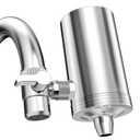 1200 Gallons Faucet Water Filter, 2.2 GPM Outlet Flow Rate Tap Water Filter, Six Improvements Water Faucet Filtration System, Removes Chlorine, Lead, Sediments, Bad Taste and More