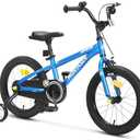 Montasen Kids Bike for 3-10 Years Old, 12 14 16 18 inch Boys Girls Toddler Bike with Training Wheels BMX Style Children Bicycle with Dual Hand & Coaster Brake, Adjustable Seat & Handlebars
