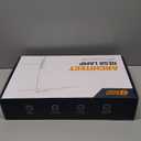 SUPERDANNY LED Desk Lamp with Power Strip (6 Outlets, 1 USB, 1 TypeC) for Home Office, Desk Light Computer Light with Clamp, Architect Desk Lamp with Smooth Dimming 5 Colors (White)