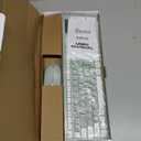 Wireless Keyboard and Mouse Combo, Full-Sized Wireless Keyboard and Adjustable DPI Mouse, 2.4GHz USB Receiver, Silent Keyboard and Mouse for PC, Windows, MAC, Desktop, Laptop (Avocado Green)