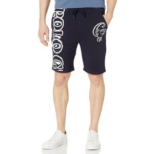 Unisex-Adult Painted Shorts (Blue, S)