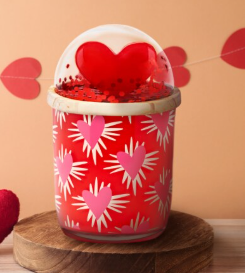 Velas Yours Berry + Basil Valentine's Day Globe Scented Candle