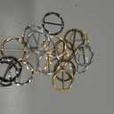 18Pcs Shirt Ties Clips for Women Silk Scarf Ring Clip T-Shirt Buckle Ring Clip Metal Round Circle Clip Clothes Clip Rings Buckle Clip for Hat, Belt,Scarves,T-Shirt (6-Colors)