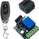 QIACHIP DC 5V 9V 12V 24V 48V Wireless Remote Switch 433Mhz 1-Channel Relay Receiver with 1 Transmitter for Door Access Controls