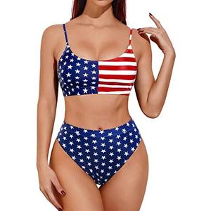 Tempt Me Women High Waisted Bikini Set Athletic Two Piece Swimsuits Sporty High Cut Bathing Suit with Scoop Neck.M Tempt Me Women High Waisted Bikini Set Athletic Two Piece Swimsuits Sporty High Cut Bathing Suit with Scoop Neck.M