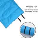 DESERT & FOX Cotton Flannel Sleeping Bags with Pillow, 4 Season Warm & Cold Weather Envelope Compression Sack, Lightweight & Portable Backpacking Sleeping Bag for Outdoor Camping, Hiking, Traveling