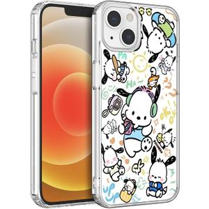 Compatible for iPhone 14 Case, Design Everyday Soft-Grip TPU Phone Clear Case(Pochacco-4) (Picture-9)