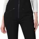 Oymyakon Women's Snowboard Bibs Snow Overalls Waterproof Windproof Insulated Ski Bib Pants (Large, Black)