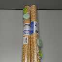 2 x FIFTY FEET 18X96 Inch Shelf Liner with Scissor & Tape Measure for Kitchen Cabinets, PVC Drawer Liner for Dresser Non-Slip Bathroom, Non-Adhesive Cabinet Liner Washable (Orange Crack)