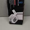 Ultra-Slim Bidet Attachment, Posterior & Feminine Wash-(Retractable Dual Nozzles), Non-Electric Bidet Attachment for Toilet Seat, Adjustable Fresh Cold Water Pressure, Stainless Steel Inlet (White)