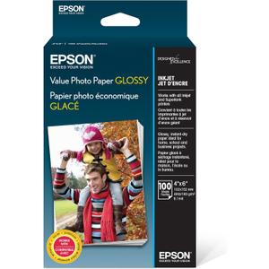 Epson Value Photo Paper Glossy, 4"x6", 100 Sheets (S400034)