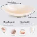 2 x Silicone Nipple Covers for Women Reusable - 2 Pairs Ultra Thin Waterproof Nipple Pasties No Show (Beige)