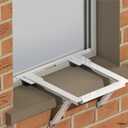 Jeacent Universal Window Air Conditioner Support Bracket No Drilling ,No Tools, Heavy-Duty Window AC Bracket Supports Up to 200lbs, Fits Single or Double Hung Windows
