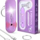 Personal Safety Alarm for Women - Waterproof Rechargeable Security Alarm - 140dB Extra Loud Siren with SOS Strobe Light - Self Defense Keychain for Women Girls Teens Seniors