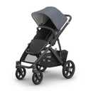 UPPAbaby Vista V3 Convertible Single-to-Double Stroller for Baby & Toddler, 30+ Configurations, Car Seat Compatible, All-Wheel Suspension, XL Basket Julian (Dusty Blue Mlange/Carbon Frame)
