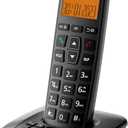 D1007TAM DECT Cordless Phone with Answering Machine, Caller id/Call Waiting, Backlit Display, Big Button Keypad, Single Handset Expandable to 5 handsets
