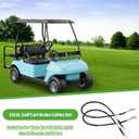 10L0L Golf Cart Brake Cable for Club Car DS 1981-1999 Gas & Electric, 42" Long, Driver & Passenger Side, Replace OEM 1011125 1011403 1016761-01 101676101