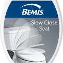 Bemis Slow Close Elongated Toilet Seat, Easy Clean Hinges, White