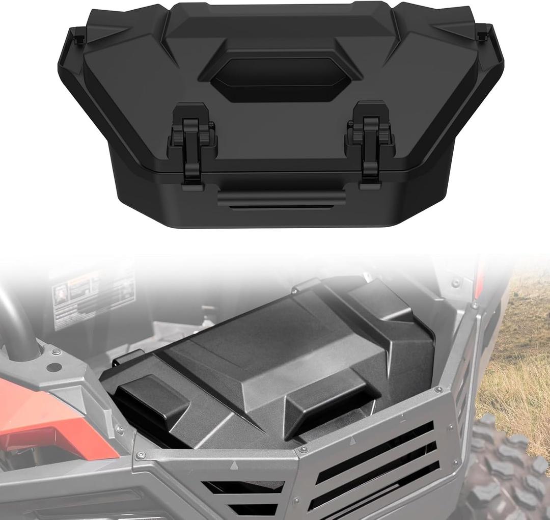 42QT Rear Cargo Box Compatible with 2020-2025 Polaris RZR Pro XP/4, Pro S, Trubo R/4 Accessories, Black Storage Box with 2 Lockable Latche Raplace #2883752