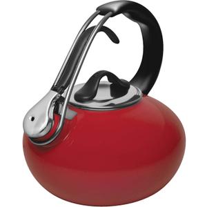 Chantal Classic Loop Enamel on Steel Whistling Tea Kettle, 1.8 quart (Red)