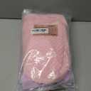 POMIU Dog Sweater, Dog Sweaters for Small Medium Dogs or Cat, Warm Soft Flannel Pet Clothes for Dogs Girl or Boy, Dog Shirt Coat Jacket (Coat Pink+Purple, Medium)