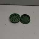 (2 Pack) Calvana 4 Plastic Round Drainage Grate Cover, Fits 4 Pipes, Prevents Debris, Ideal for Lawns, Patios, and Walkways, Durable UV-Resistant Plastic, Easy Installation, Green