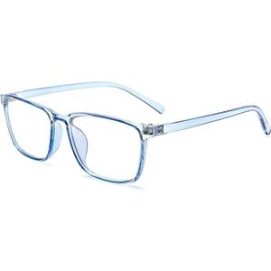 oriopxic Distance Glasses For Men Women -2.50 Lightweight Nearsighted Myopia Glasses (Blue)