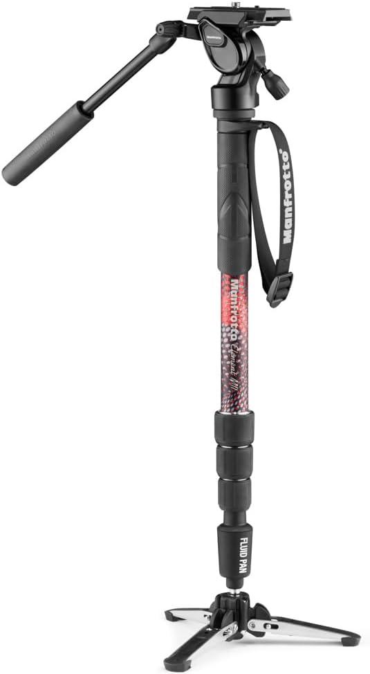 Manfrotto Element MII 4-Section Aluminum Video Monopod with Fluid Head