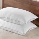 Basic Beyond Queen Size Pillows Set of 2 - Soft 20 x 28 Inches Down Alternative Pillows Queen Size Set of 2 for Back, Stomach or Side Sleepers