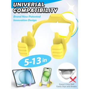 2 x Stocking Stuffers for Teens Adults Kids Men Women: Tablet Stand for iPad Thumbs up Cell Phone Stand Holder for Desk Teen Girl Gifts Trendy Stuff for Wife Husband Guys Ideas Gifts for Christmas