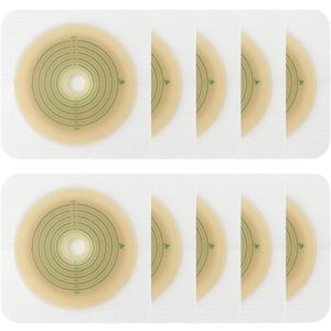 10pcs Skin Barrier with Non-Woven Border for Two Piece Colostomy Bags, Cut-to-Fit, 70mm Max