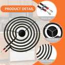 W10290350 W10290353 Porcelain Burner Drip Pan Bowls & MP22YA Electric Range Burner Element Unit Set by Cenipar-Compatible with Whirl-pool Frigi-daire Ama-na Range Oven/Stove