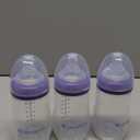 Lansinoh Anti-Colic Baby Bottles, BPA-Free Plastic, 8 Ounces, 3 Count, Medium Flow Nipples (Size M), Breastfeeding Bottle with NaturalWave Design