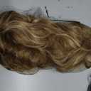 REECHO Ponytail Extension, 24" Claw Clip in Ponytail Extensions Long Curly Wavy Ponytail Hair Extension Jaw Clip on Pony Tails Hairpiece for Women - Medium Blonde with Blonde Highlights