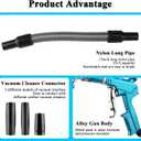 GOCCIDA 2IN1 Car Interior Detailing Air Blow Gun & vacunm Gun with Adjustable Air Flow Nozzle,Cleaning Gun Quickly Blasts Dirt and Dust from Surface Works with Air Compressor(Upgrade Rotate Tube) Blue