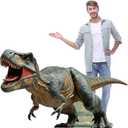 Colingmill 4 ft Life Size Giganotosaurus Dinosaur Cardboard Standup Cutout Jurassic Birthday Party Decoration Photo Prop PVC Cutout Dinosaur Theme Party Photo Prop for Animal Jurassic Theme Supply