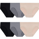 Fruit of the Loom Women's No Show Seamless Underwear, Amazing Stretch & No Panty Lines, Size 8