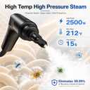 2500W Handheld Steam Cleaner for Home, 15s Heat-Up Hand Held Steamer for Cleaning with 20Pcs Accessories, 54oz(1.6l) Large Tank, Hand Held Steam Cleaner for House, Car, Grout, Tile, Furniture