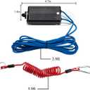 6ft Trailer Breakaway Switch, Breakaway Coiled Cable with Electric Brake Switch Breakaway and Coiled Cable Fits for RV Towing Trailer