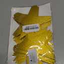 80 Pieces 5.9 Inch Glitter Powder Gold Stars Decoration Double Printed Paper Stars for Wedding Bulletin Board Decoration Classroom Wall Party Decoration Graduation Party Decoration