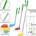 Liberry Toddler Golf Set, Retractable Toy Golf Clubs for Kids Ages 2 3 4 5, Indoor and Outdoor Sports Games Birthday Gift for Boys Girls